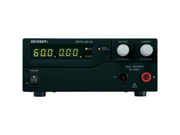 VOLTCRAFT laboratorienettstrømforsyning, justerbar DPPS-60-10 1–60 V/DC 0–10 A 600 W USB-programmerbar 1 utgang (DPPS-60-10)