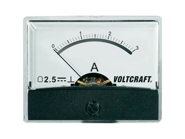 VOLTCRAFT AM-60X46/3A/DC innbyggingsmåleinstrument AM-60X46/3A/DC, 3 A dreiespole