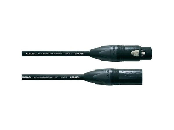 Cordial CPM 7.5 FM, XLR (3-pin), Hunkjønn, XLR (3-pin), Hankjønn, 7,5 m, Svart