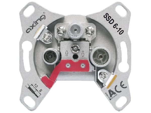 Axing SSD 6-07, Satelliitti + TV + Radio, Ruskea, 68 mm, 39 mm, 68 mm
