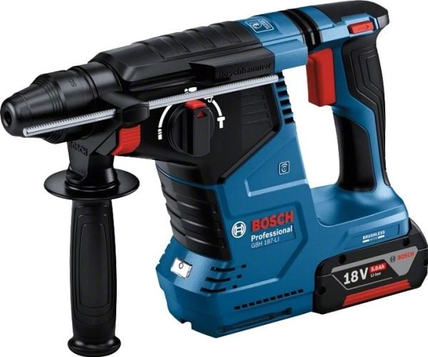 BOSCH HAMMERDRILL MED SMIMULIGHET 18V 2,4J GBH 187-LI SOLO - SOLO