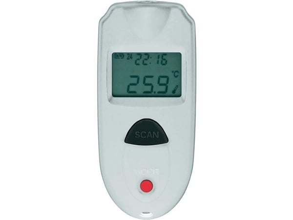 VOLTCRAFT IR 110-1S, 33 mm, 14 mm, 73 mm, 22 g, Sort, Hvit, F,°C