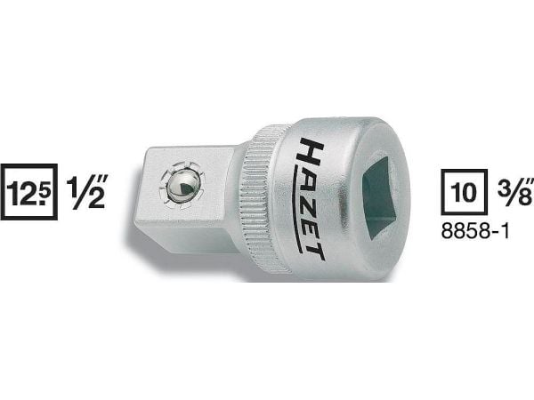 Hazet HAZET 8858-1 Hylsysovitin (ruuvimeisseli) 3/8 (10 mm) Ulostulo 1/2 (12,5 mm) 36 mm 1 kpl 1 kpl