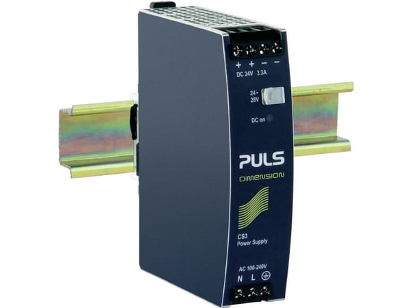 PULS DIMENSION CS3.241 Yläkiskovirtalähde, kytkentävirtalähde, DIN-virtalähde 24 V/DC 3,3 A 80 W (CS3.241) PULS DIMENSION CS3.241 Yläkiskovirtalähde, kytkentävirtalähde, DIN-virtalähde 24 V/DC 3,3 A 80 W (CS3.241)
