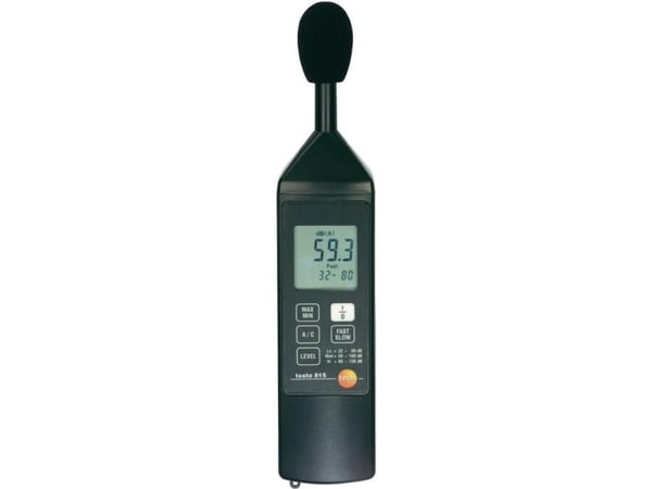 Testo 815, Digitalt, A-vektende, C-weighting, Hurtig, Sakte, 32 - 130 dB, 1 dB, 0,1 dB