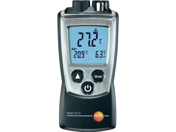 Testo 0560 0810, F, °C, -10 - 50 °C, Sort, 14 - 122 °F, 0,5 °C, AAA