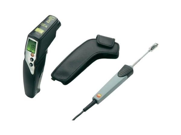 testo 830 T4 sett infrarødt termometer optikk 30:1 -30 til +400 °C kontaktmåling