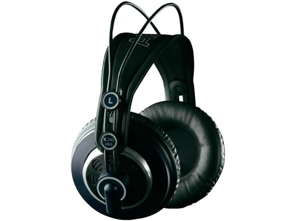 AKG K240 MKII, Koblet med ledninger (ikke trådløs), 15 - 25000 Hz, 240 g, Hodetelefoner, Sort