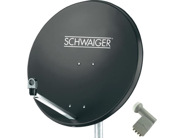 Schwaiger SAT-anlegg uten mottaker, antall deltakere: 4 (SPI9961SET9)