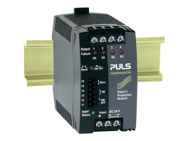 PULS DIMENSION PISA11.404 Sulakemoduuli 24 V/DC 3,7 A Lähtöjen määrä:4 x Sisältö 1 kpl PULS DIMENSION PISA11.404 Sulakemoduuli 24 V/DC 3,7 A Lähtöjen määrä:4 x Sisältö 1 kpl