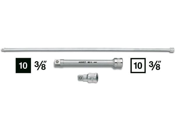 HAZET 8821-10, Stikkontakt, 3/8", Metrisk/imperisk, 1 hoder, 10 mm, 3/8"