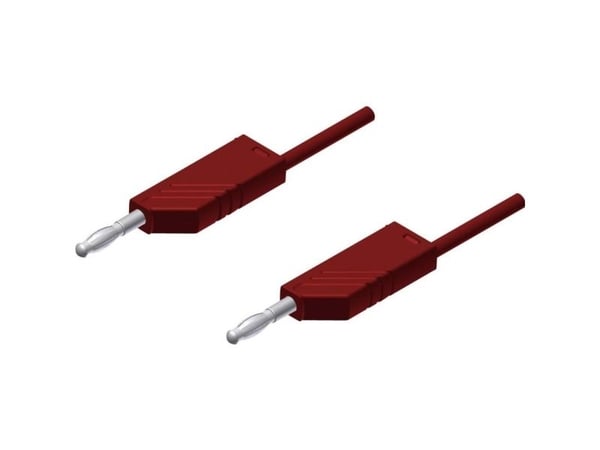 Hirschmann MLN 25/2,5, Testkabel, Röd, PVC, Polyamid, CAT I, -15 - 70 ° C, 250 mm
