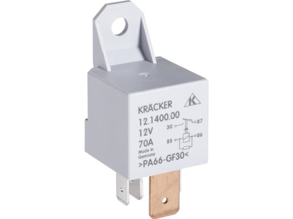 Kräcker 12.1400.00 kjøretøyrelé 12 V/DC 70 A 1 x sluttkontakt