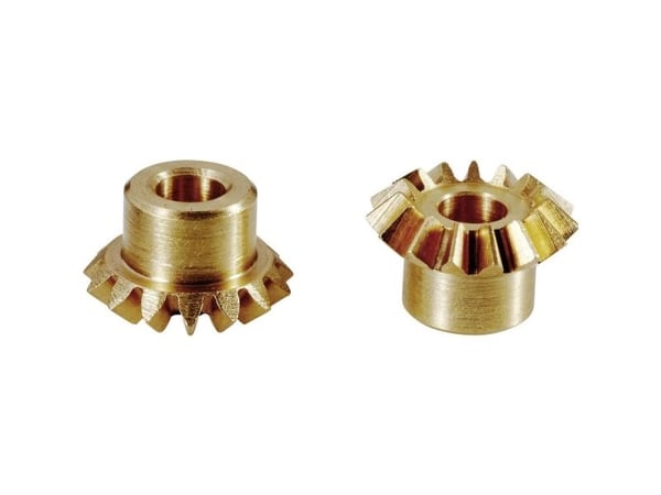 Reely messing-koniske tannhjul modul 0,5, 8 mm, tenner 15 (KRS M 0,5 15)