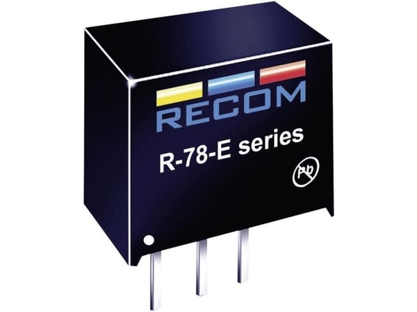 RECOM R-78E5.0-0.5 DC/DC-muunnin, piirilevy 24 V/DC 5 V/DC 500 mA Lähtöjen määrä: 1 x