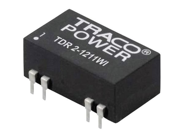 TracoPower TDR 2-1211WI DC/DC-muunnin, piirilevy 12 V/DC 5 V/DC 400 mA 2 W Lähtöjen määrä: 1 x