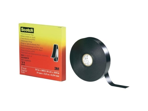Scotch® 22 isolertejp Scotch22-19X33 svart (L x B) 33 m x 19 mm, 1 st