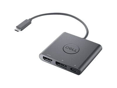 Dell Adapter USB-C to HDMI/DP with Power Pass-Through - Video adapter - USB-C hann til HDMI, DisplayPort, USB-C (kun strøm) hunn - 18 cm - 4K-støtt...