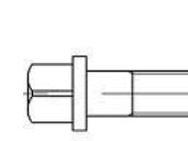 TOOLCRAFT 107941 Firkantskruer M16 60 mm Firkant DIN 478 Firkant DIN 478 Stål 10 stk