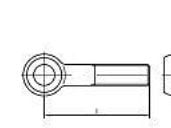TOOLCRAFT ögonskruv M10 100 mm DIN 444 stål förzinkad, 25 st