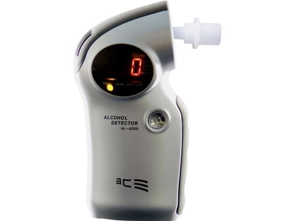ACE alkometer AL6000 sølv måleområde alkohol (maks.)=4 ‰ utskiftbar sensor, inkl. display (107003)