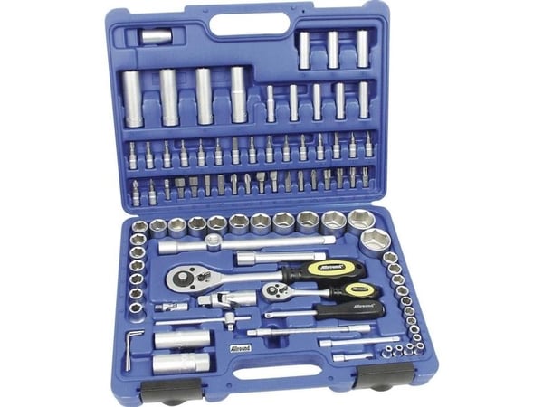 Brüder Mannesmann pipenøkkelboks 6,3 mm (1/4") og 12,5 mm (1/2") 94 stk. (M98410)