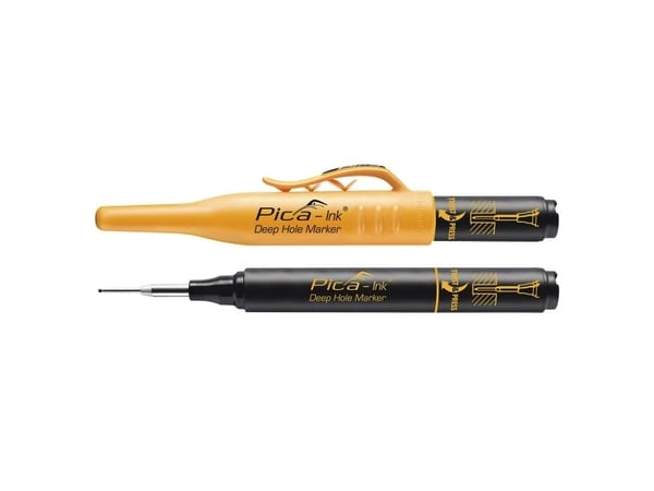 Pica-penna Pica-Ink - 10 st - svart - fibertipp - svart/gul - rund - 1,5 mm