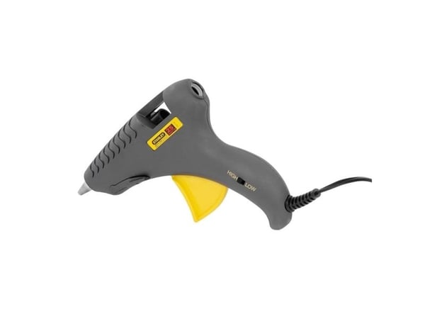 Stanley GR25, Kuumaliimapistooli, Harmaa, Keltainen, 25 g/min, 1 min, AC, 80 W