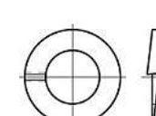 Fjäderring TOOLCRAFT 105732 Invändig diameter: 8.1 mm DIN 127 Fjäderstål Varmförzinkad 100 st