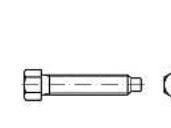 TOOLCRAFT 108792 sexkantskruv M10 50 mm utvändig sexkant DIN 561 stål 50 st