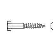 TOOLCRAFT 109198 Sekskantsskruer 10 mm 65 mm Udvendig sekskant DIN 571 Stål Galvaniseret 100 stk