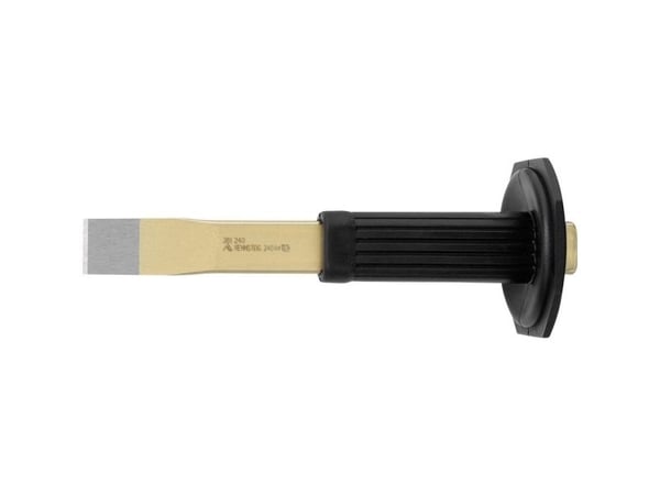 RENNSTEIG 381 240 1, Spademeisel, Flat meisel, Plast, Gummi, Svart, Grå, Rød, 240 mm, 28 mm