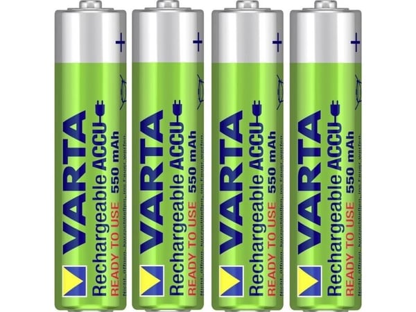 Varta - Batteri 4 x AAA - NiMH - (oppladbart) - 550 mAh