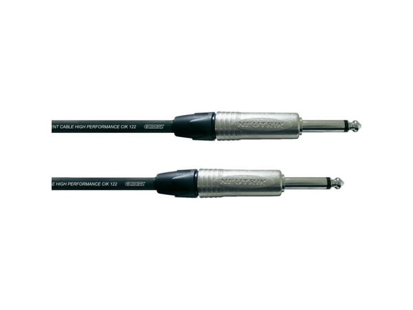 Cordial CXI 3 PP, 6.35mm, Hankjønn, 6.35mm, Hankjønn, 3 m, Svart, Sølv