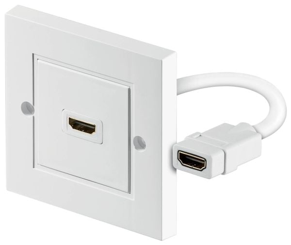 Goobay 51722, HDMI Type A (Standard), HDMI Type A (Standard), Hvit