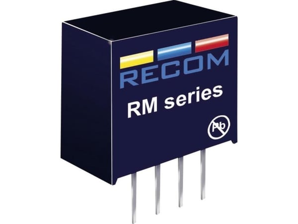 Recom International 10002916 RM-053.3S 0,25W DC/DC-muunnin RM-053.3S 5 Vdc 3,3 Vdc 76 mA 0,25 W 0,25 W