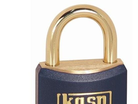 Kasp K12440BLUD hengelås 40 mm ulike gul nøkkelås