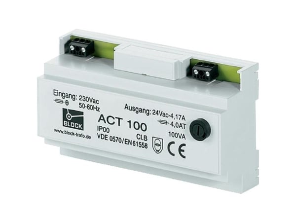 Lohko ACT 63 Turvamuuntaja 1 x 230 V/AC 1 x 24 V/AC 63 VA 2,625 A