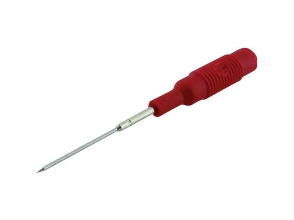 Hirschmann Test & Measurement MZS 1 - PRUEF rt Probe Stikforbindelse 4 mm Ohne Messkategorie Rød 1 stk