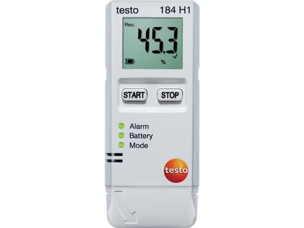 testo 0572 1845 184 H1 Multi-datalogger Mål Temperatur, Luftfugtighed -20 til +70 °C 0 til 100 % rF 0 til 100 % rF