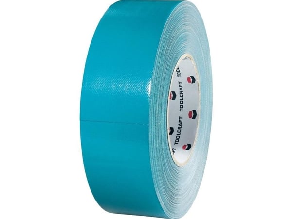 TOOLCRAFT 829B48L25C 829B48L25C Tekstiltape 829B48L25C Blå , Grå (L x B) 25 m x 48 mm 1 stk 1 stk
