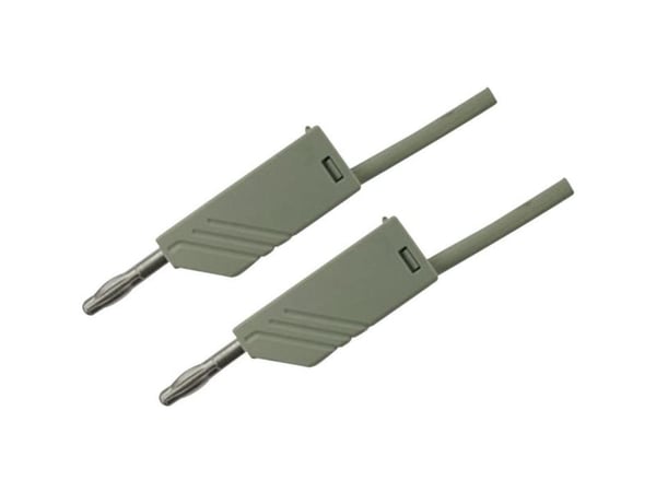 SKS Hirschmann MLN 50/2,5 GR Prøveledning [Lamelstik 4 mm - Lamelstik 4 mm] 0.50 m Grå 1 stk