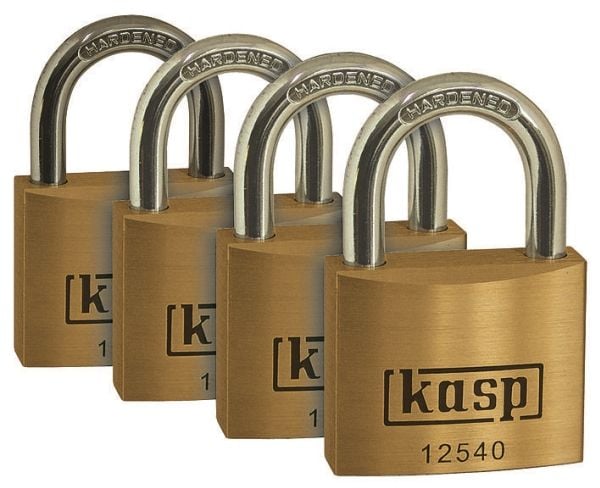 Kasp K12540D4 riippulukko 40 mm Kultainen keltainen avainlukko