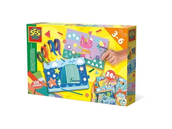SES Creative 14632, Pysselsett for barn, 3 år, Papp, Flerfarget