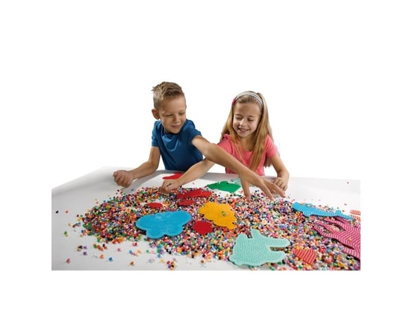 SES Creative Beedz SES to gjennomsiktige perleplater for barn, perleplate, 2 stk, hvit, gutt/jente, 5 år, 12 år