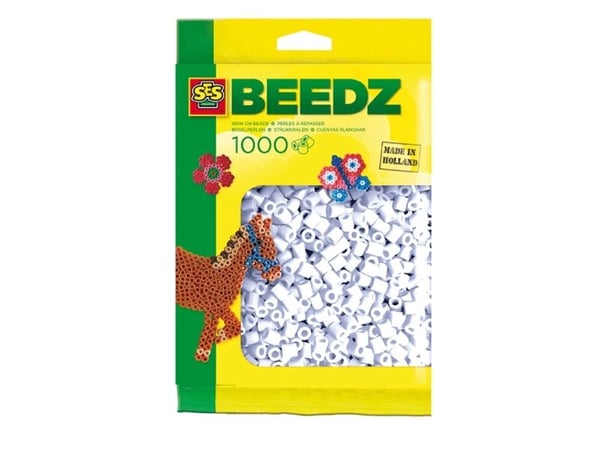 SES Creative Beedz Children''s packet of 1000 White Iron-on Beads, Silityshelmet, 1000 kpl, Valkoinen, Poika/tyttö, 5 vuosi/vuosia, 12 vuosi/vuosia