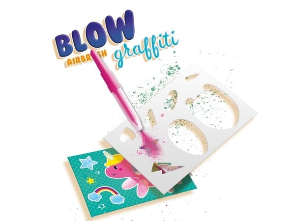 SES Creative Blow airbrush graffiti, Marker airbrush, 5 År, Multifärg