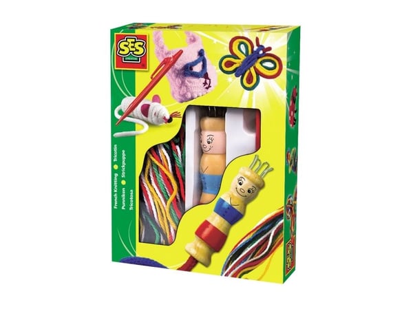 SES Creative Children''s French Knitting Kit, Lasten askartelusetti, 5 vuosi/vuosia, Puu, Monivärinen, 1 kpl