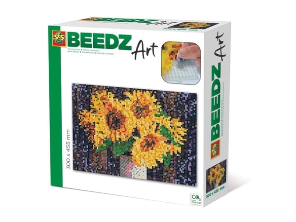 SES Creative Beedz art Sunflowers, 12 vuosi/vuosia, Poika/tyttö, Flora, Monivärinen, 300 mm, 455 mm