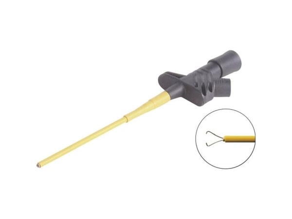 Hirschmann 972306100, Testsond, Svart, Orange, mässing, Nickel, Polybutylentereftalat (PBT), Stål, CAT III, IEC61010, -25 - 80 ° C